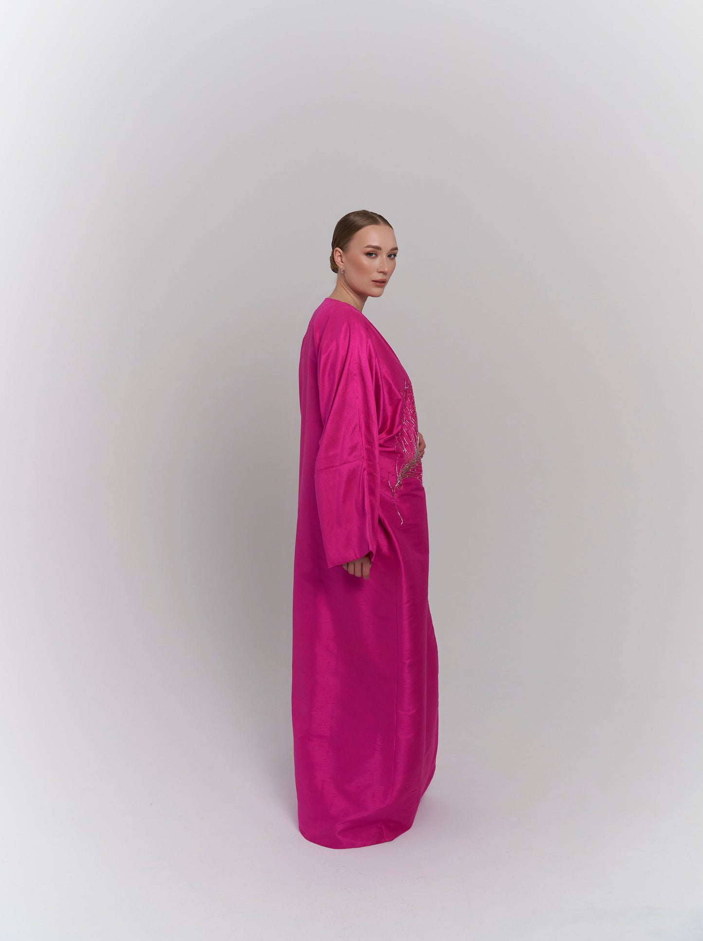 Magenta abaya