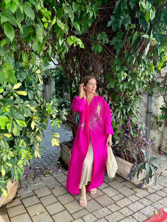Magenta abaya