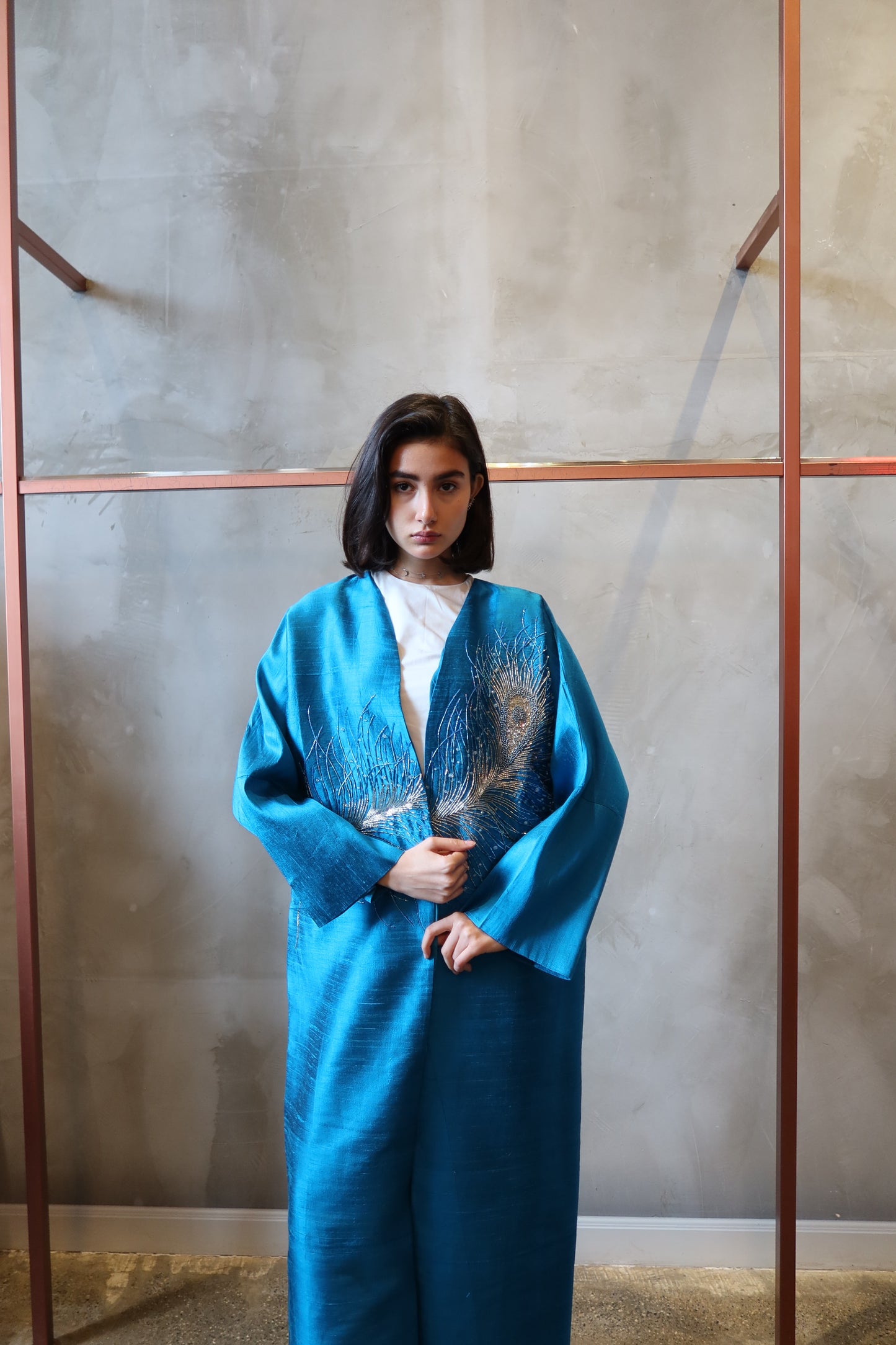 Turquoise Sky abaya