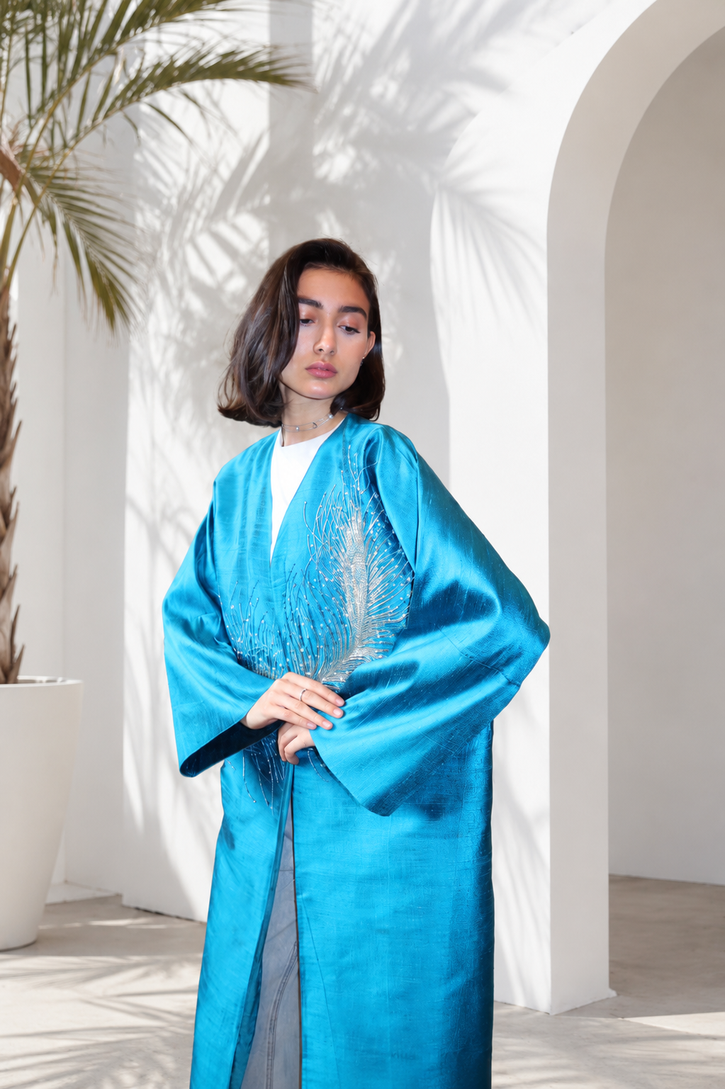 Turquoise Sky abaya
