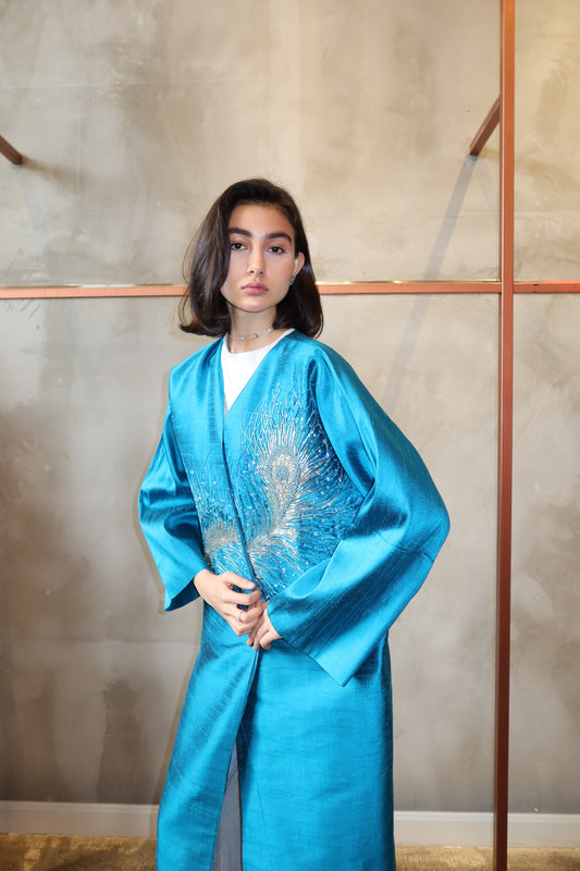 Turquoise Sky abaya
