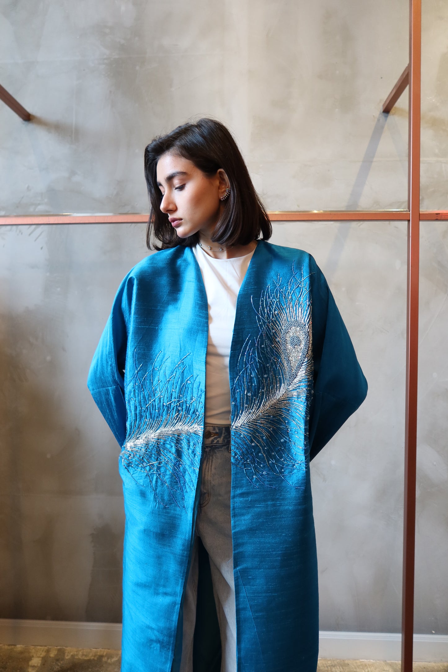 Turquoise Sky abaya