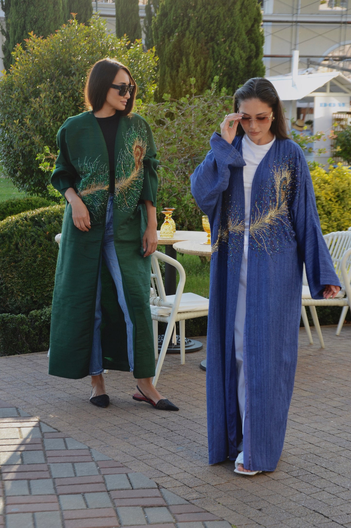 Emerald Peacock Statement Abaya