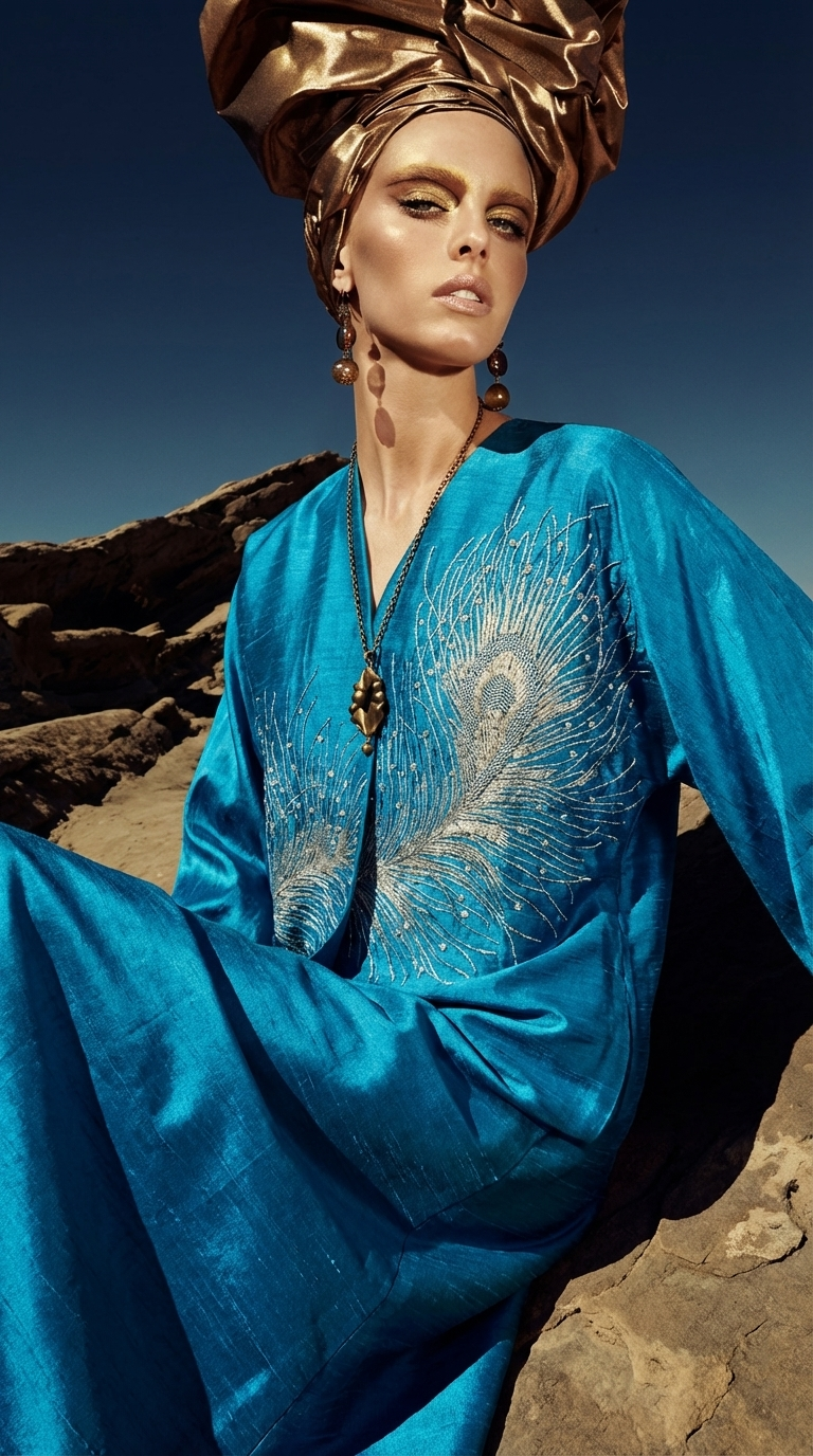 Turquoise Sky abaya